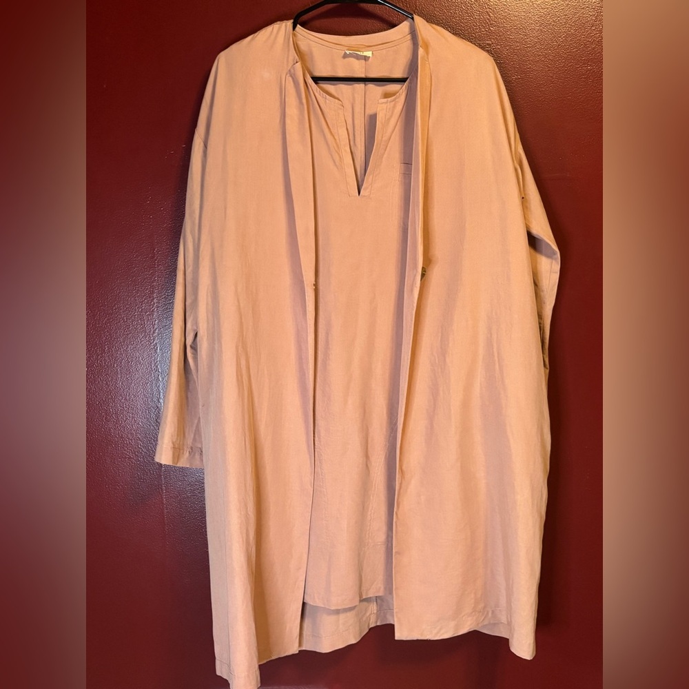 Naïf Montréal 2-Piece Dress‎ & Jacket Set Women Size Large Neutral Simple Chic